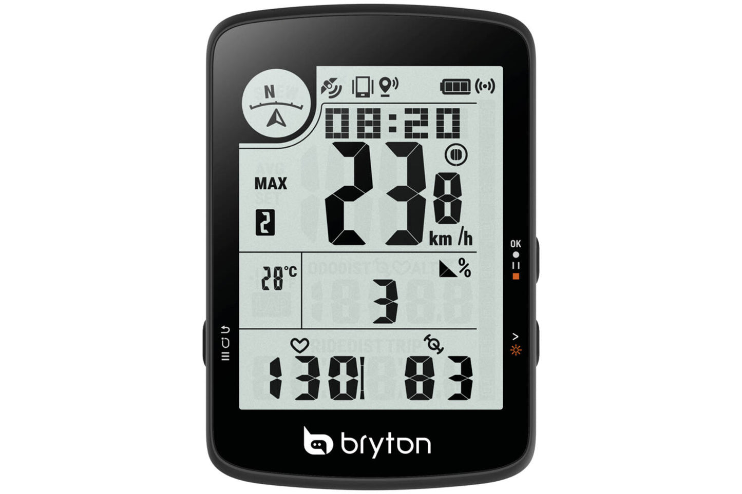 Bryton - Fietscomputer GPS Rider 17 E Power On en Go