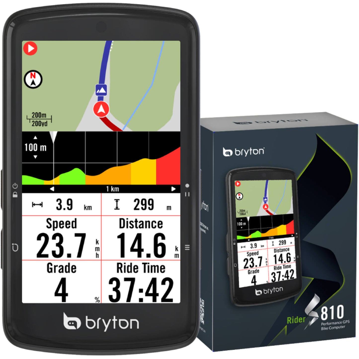 Bryton - Rider S810 E GPS Fietscomputer ANT+ / Bluetooth