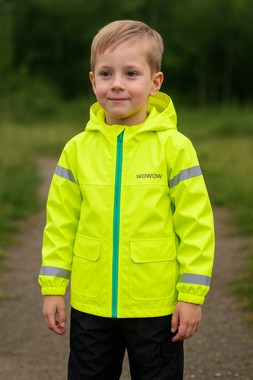 WOWOW Cozy Rain Jacket – Reflecterende Kinderregenjas