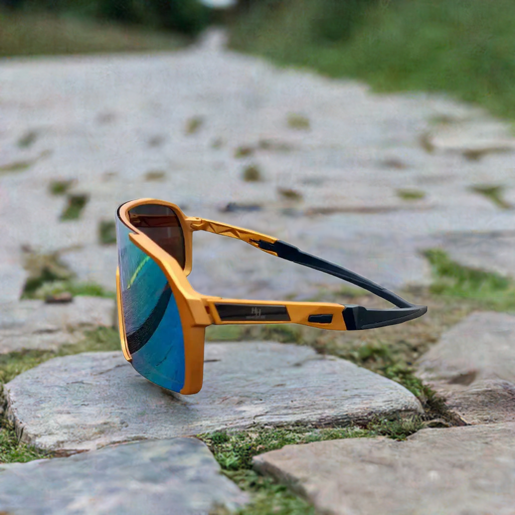 Fietsbril Haaghoek Frown Gold – Gouden Polarized Zonnebril voor Felle Zon