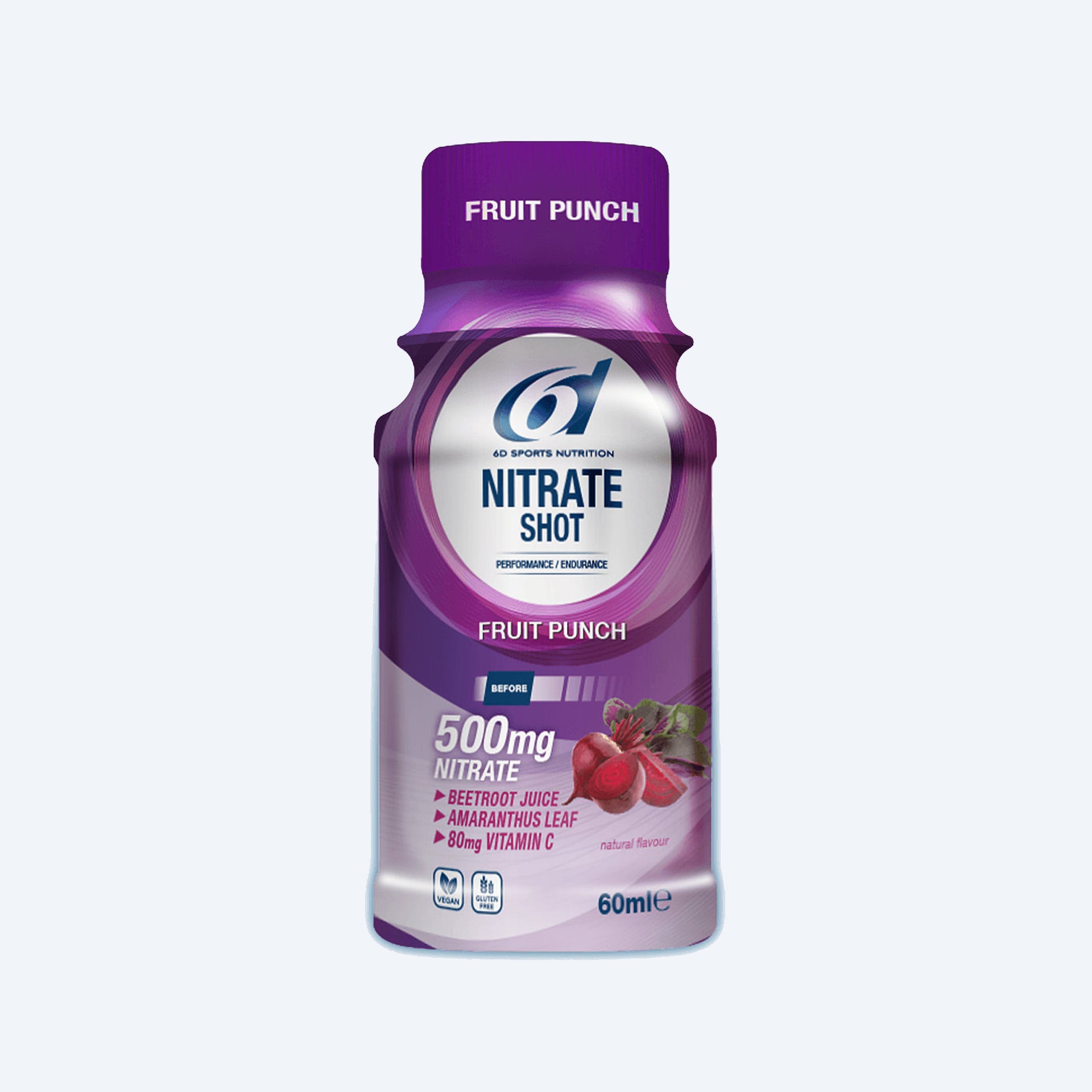 6D Sports Nitraat shot 6 x 60 ml