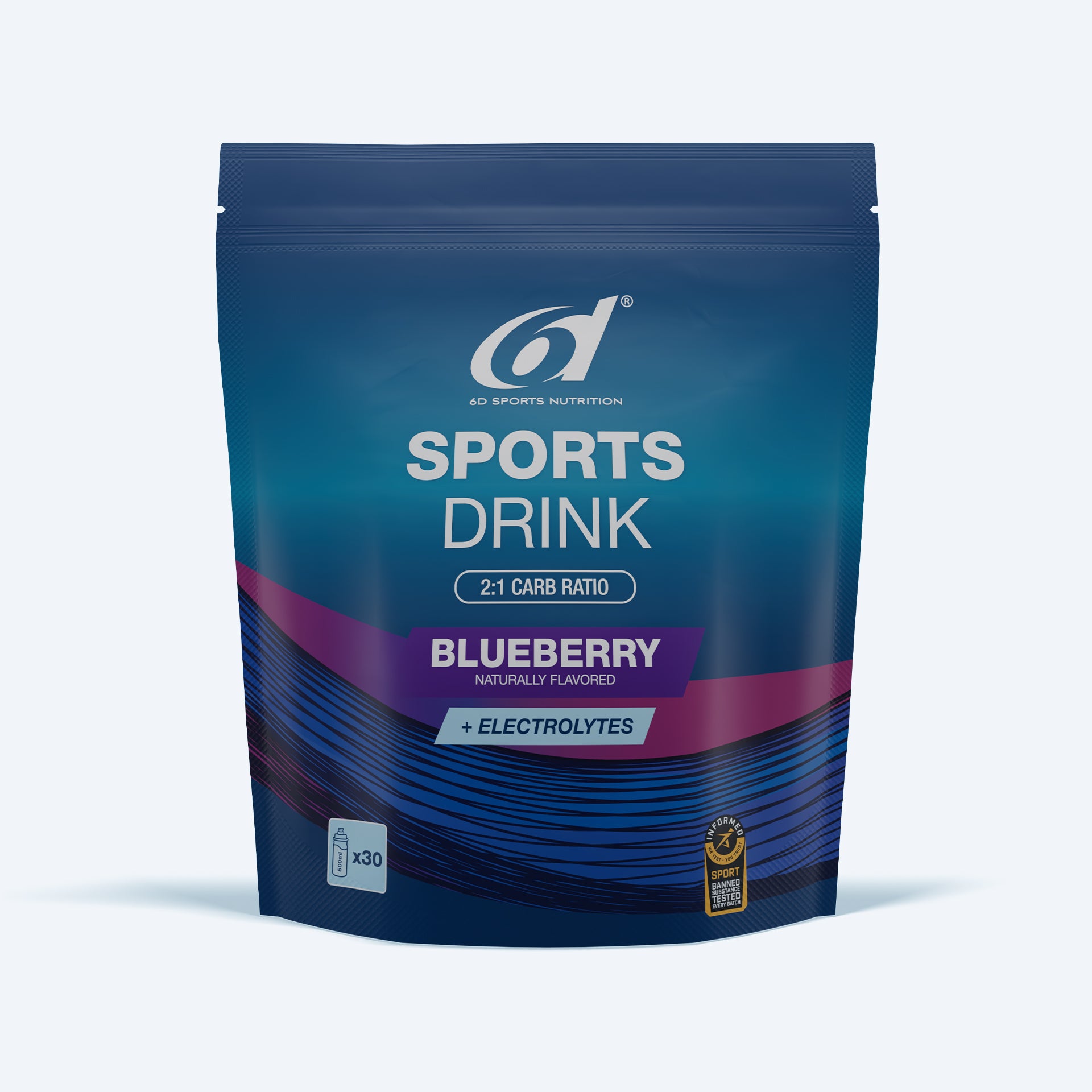 6D Sports Drink Bosbes 1 KG