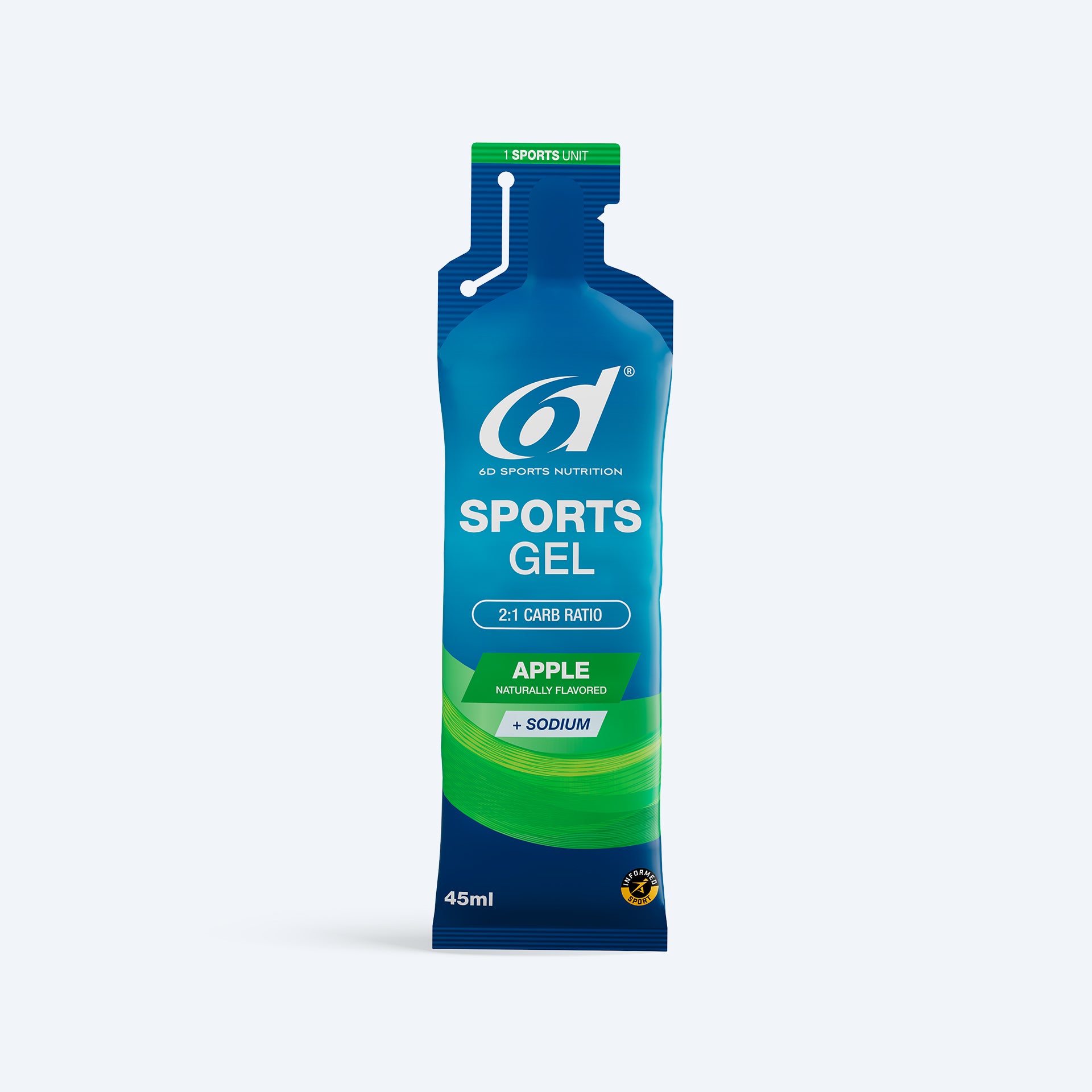 6D Sports gel Appel 6 x 45 ml