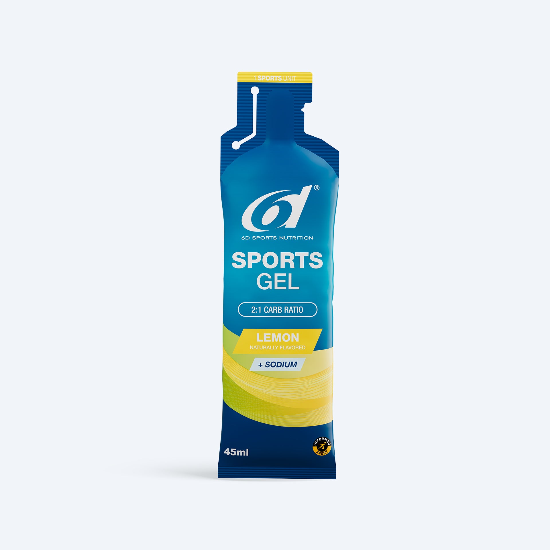 6D Sports gel Lemon 6 x 45 ml