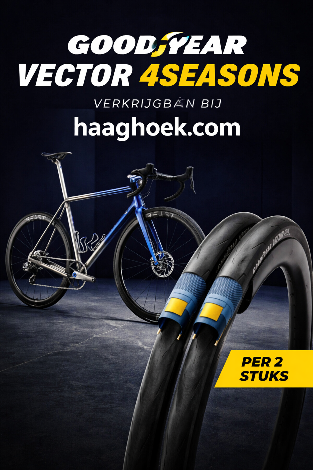 2 stuks! - Goodyear - Vector 4Seasons 700X30C