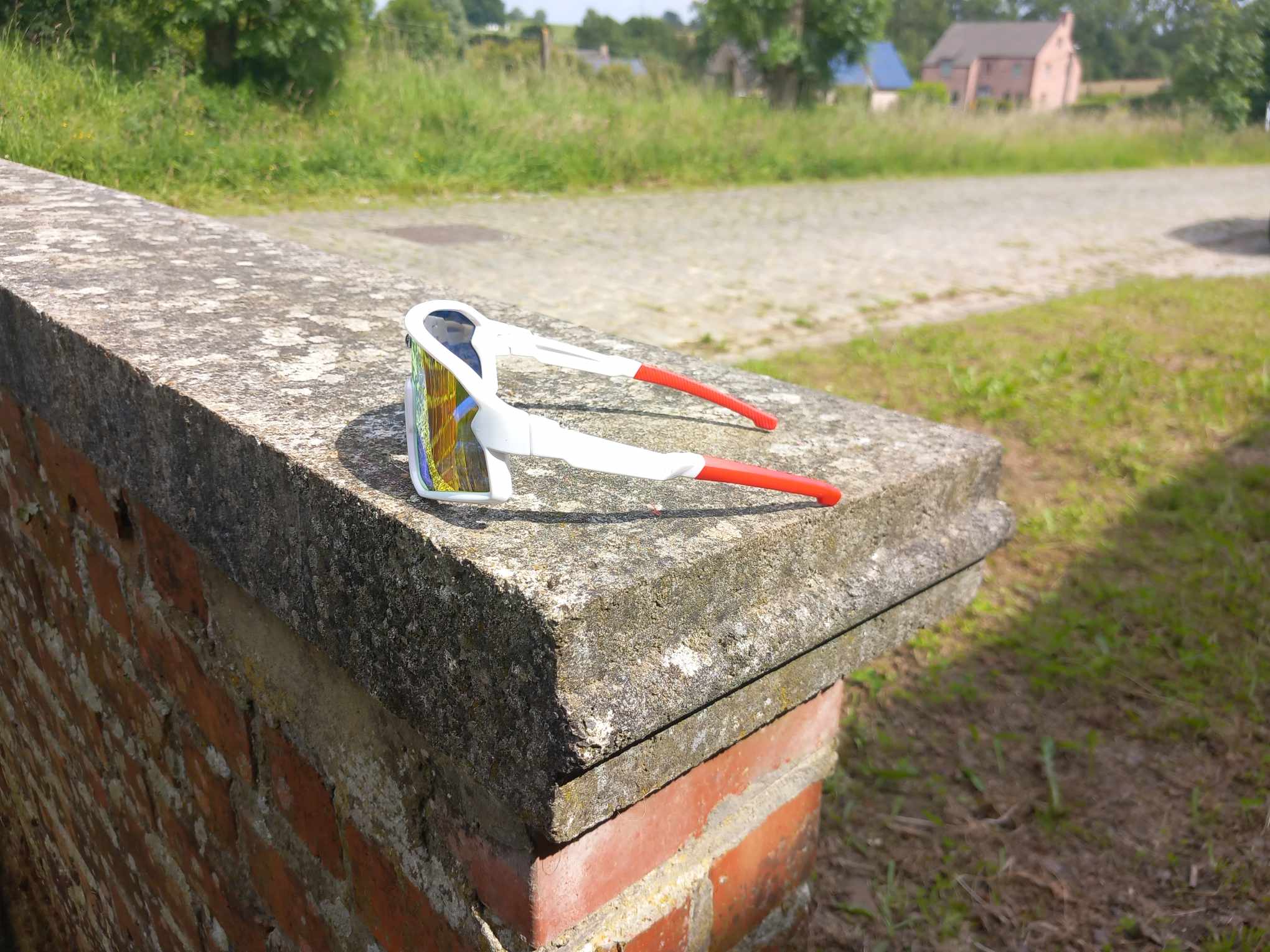 Fietsbril Haaghoek Future Kids rood-wit - Haaghoek