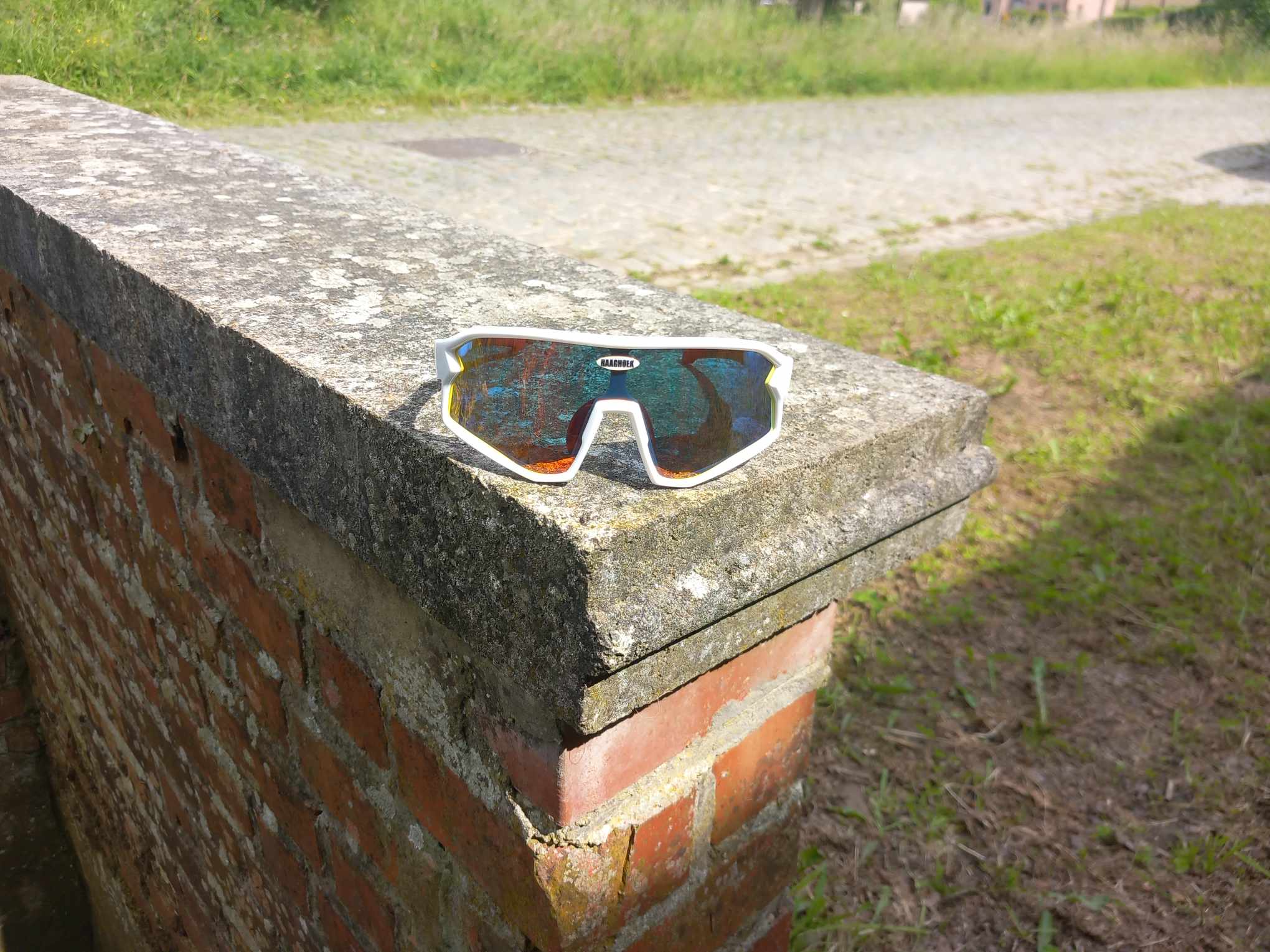 Fietsbril Haaghoek Future Kids rood-wit - Haaghoek