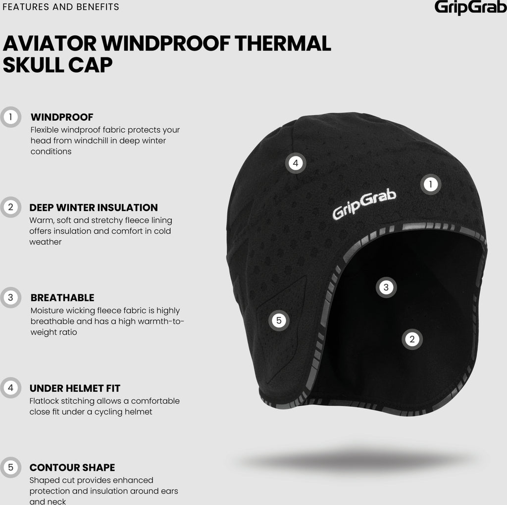 Aviator Winddichte Skull Cap