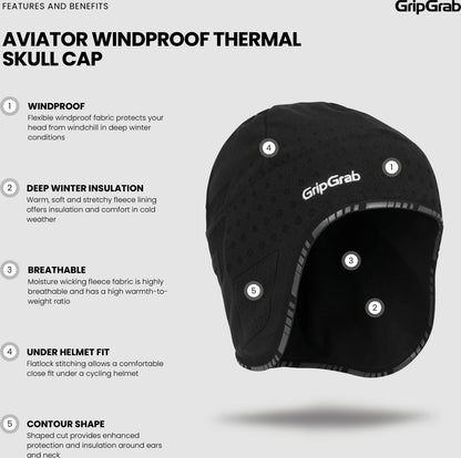 Aviator Winddichte Diepe Winter Skull Cap