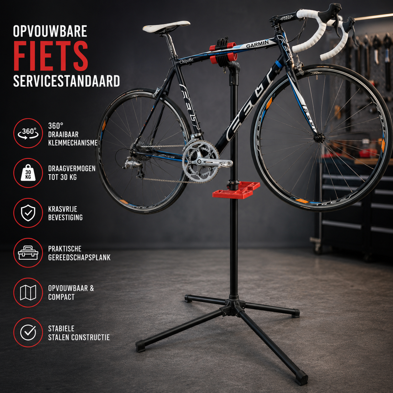 Opvouwbare Fiets Servicestandaard – Sterk, Compact & Onmisbaar voor Elke Fietsliefhebber