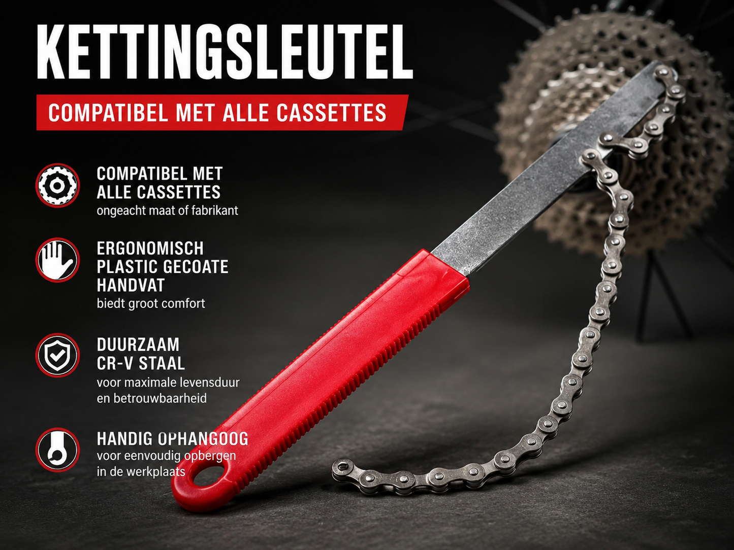 Kettingzweep fietssleutel