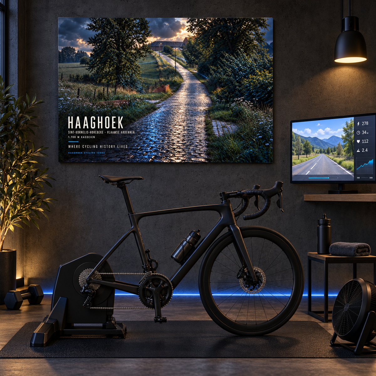 Haaghoek Cycling Icon – Wielerkunst op Dibond