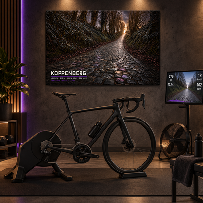 Koppenberg Cycling Icon – Wielerkunst op Dibond