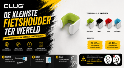 CLUG Fiets Wandhouder Set van 2