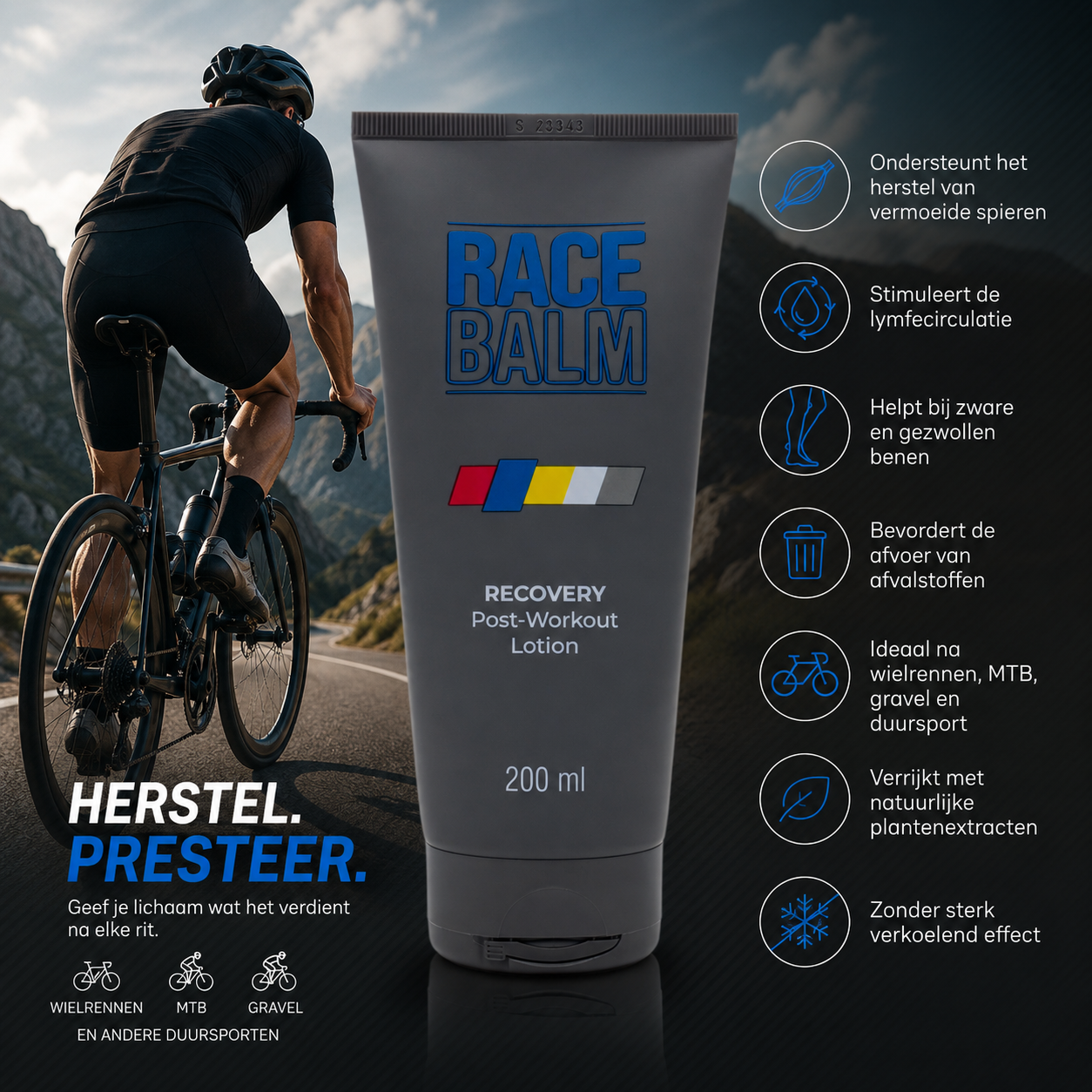 Racebalm Recovery Post - Workout Cream 200 ML