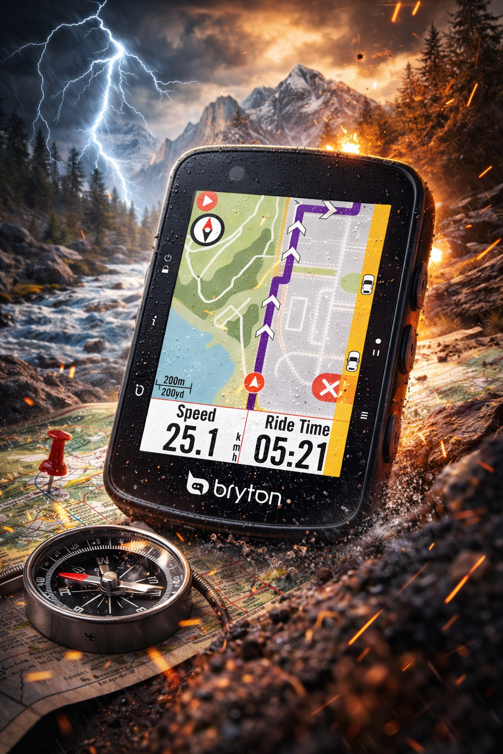 Bryton Rider 650 E – GPS Fietscomputer met Full-Color Precisie