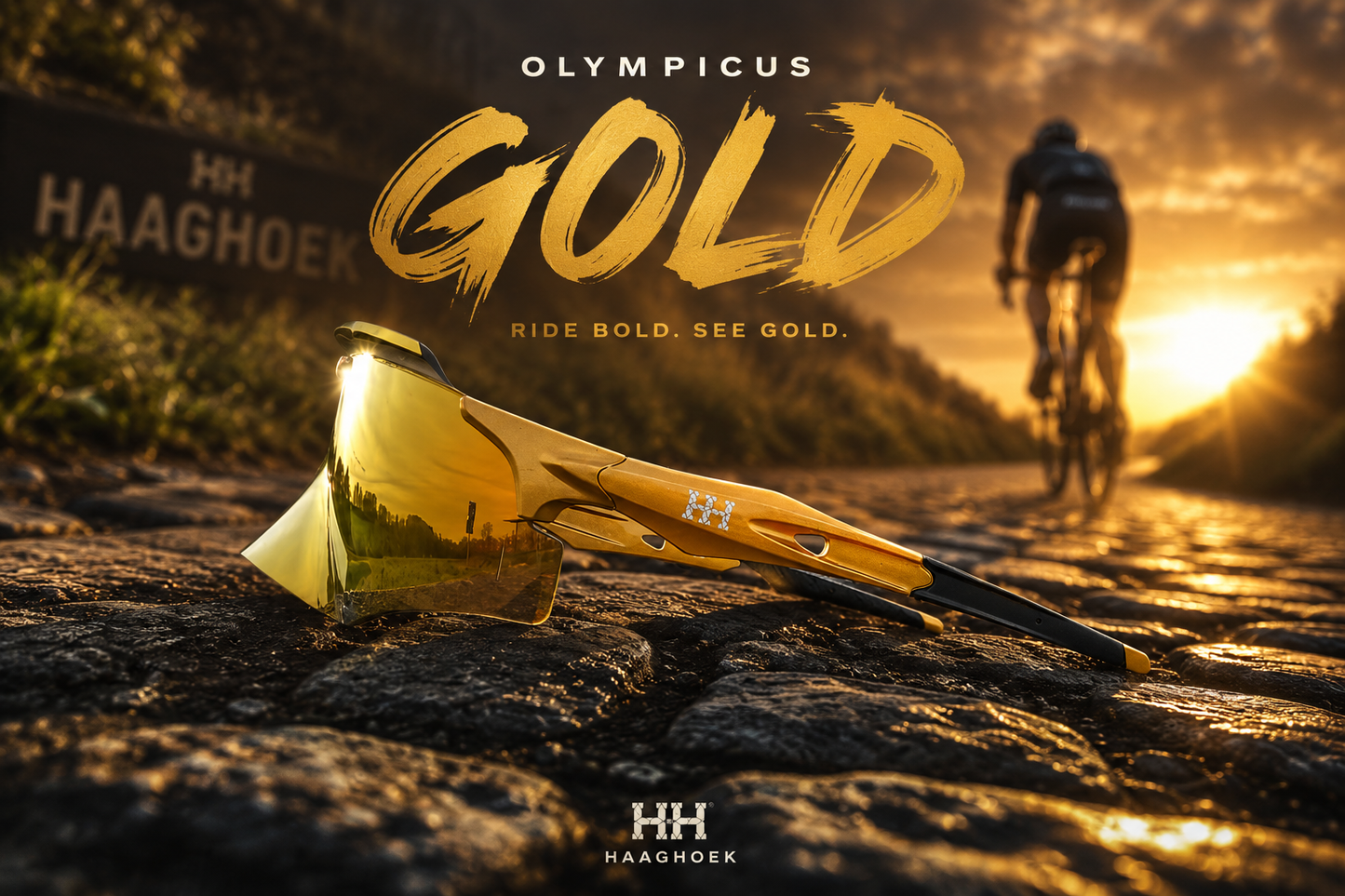 Fietsbril Haaghoek Olympicus Gold