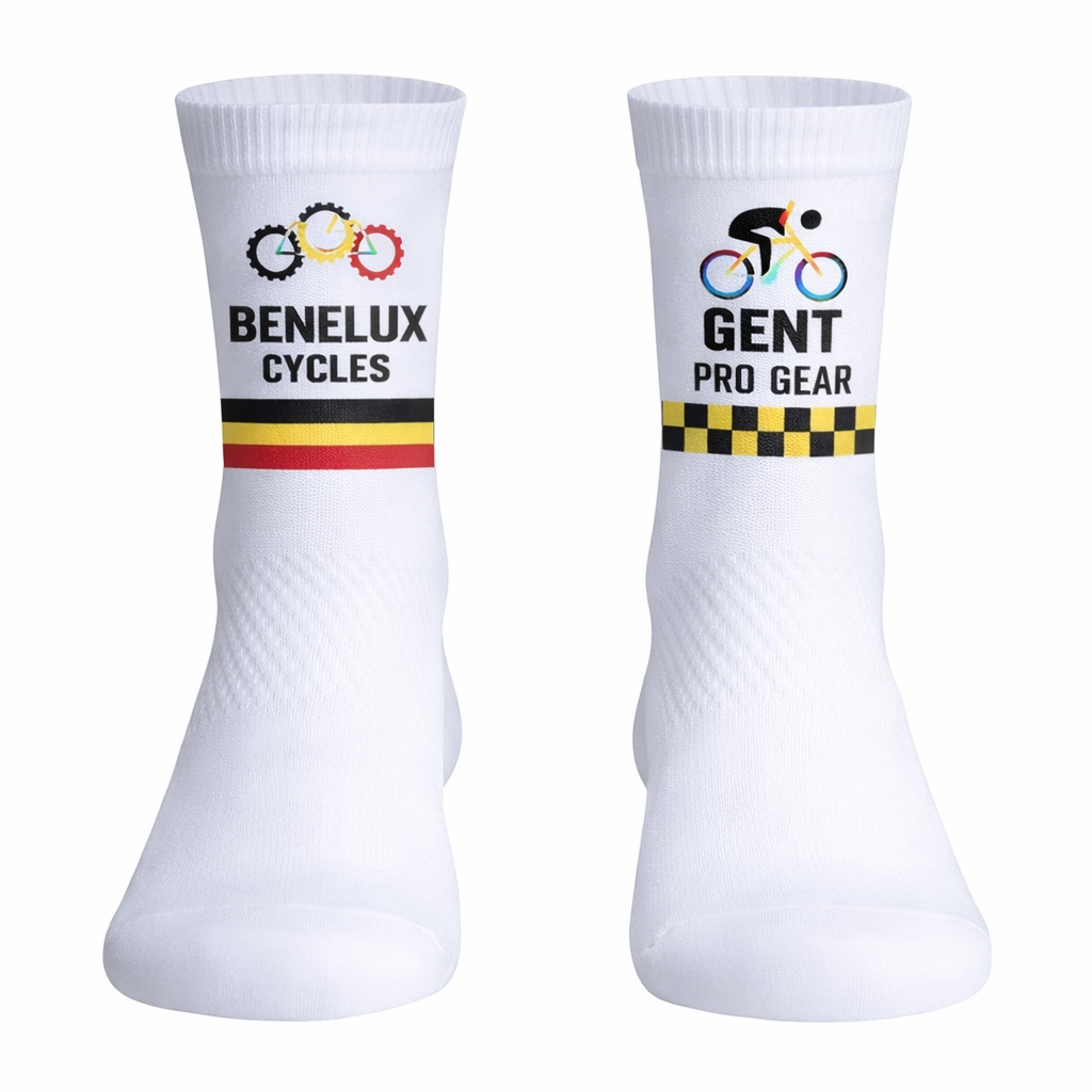 Gepersonaliseerde Polyesther Zomer Fietssokken / Prijs Per Stuk