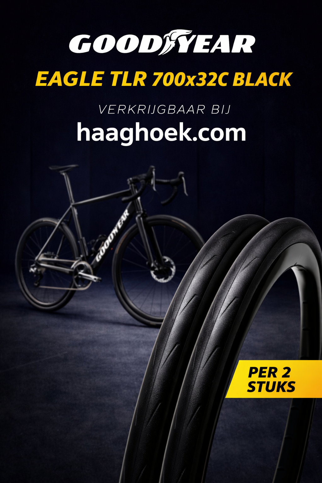 2 stuks! - Goodyear Eagle TLR 700x32C Transparent
