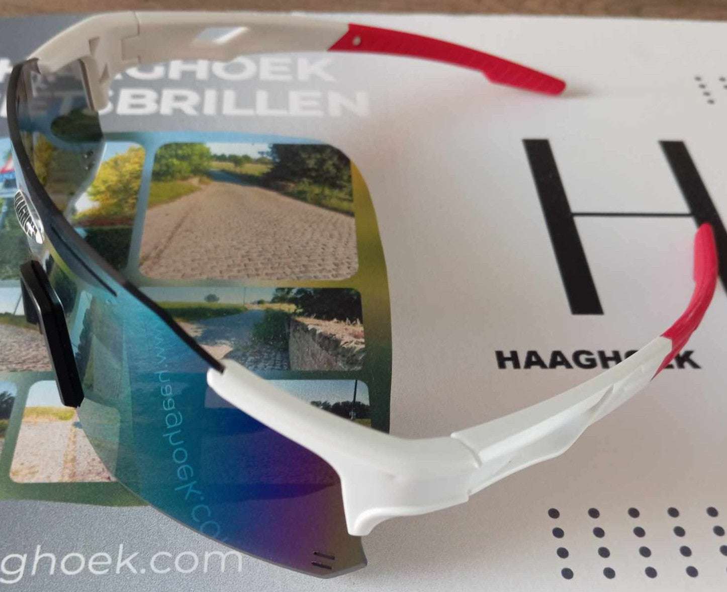 Fietsbril Haaghoek Empire Red