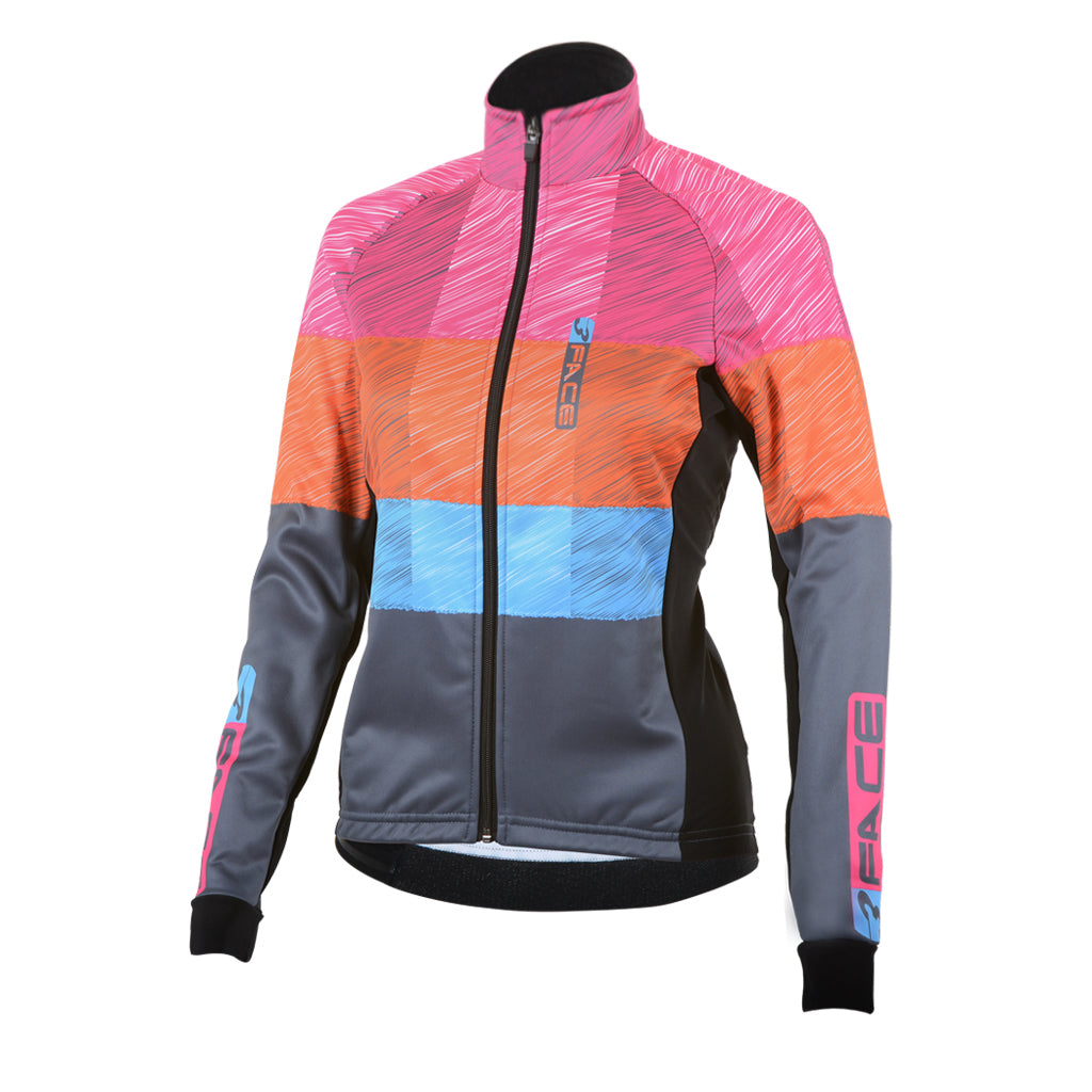 Haaghoek 3 Face Graphite winterfietsjas Dames