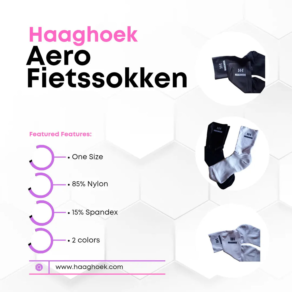 Fietssokken Haaghoek Aero Wit - Haaghoek