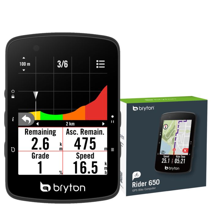Bryton Rider 650 E – GPS Fietscomputer met Full-Color Precisie