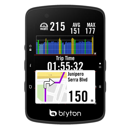 Bryton Rider 650E GPS Fietscomputer incl. HR-, Snelheid- & Cadanssensor | Haaghoek