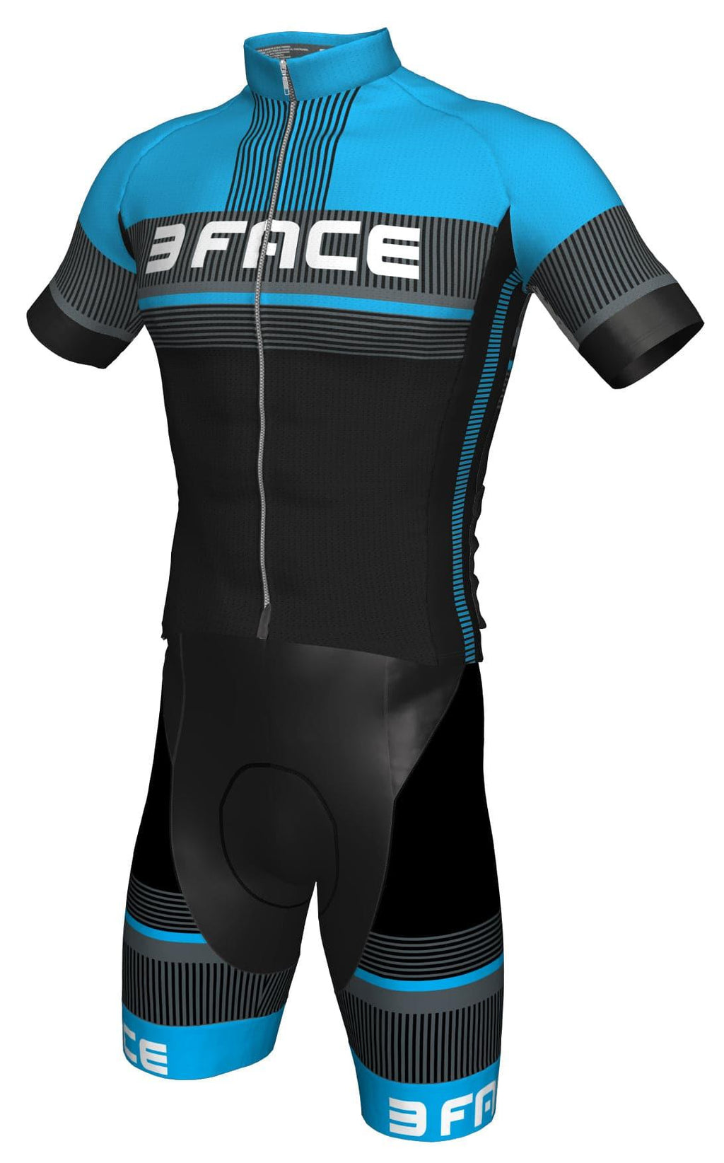 Completo Estivo Deal Tute da ciclista Threeface S blue 