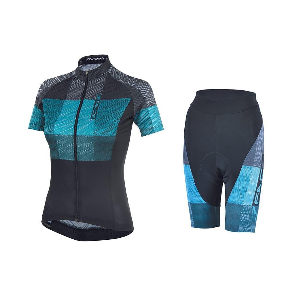 Completo Estivo Graphite Donna Tute da ciclista Threeface XS | EU 34 aqua 