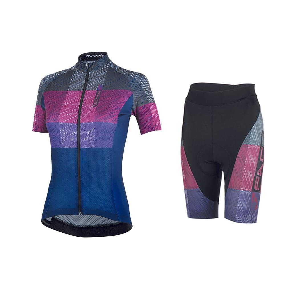 Completo Estivo Graphite Donna Tute da ciclista Threeface XS | EU 34 navy 