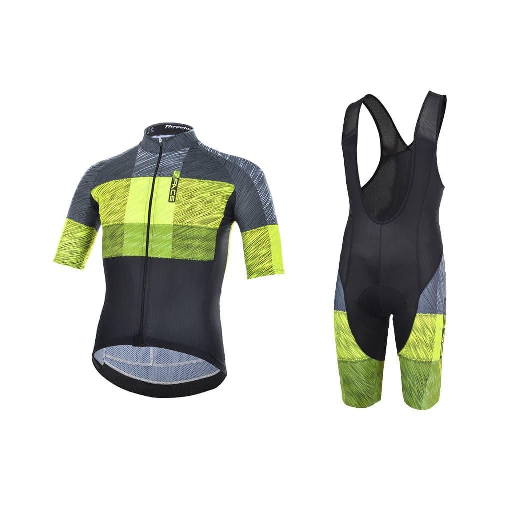 Completo Estivo Graphite Tute da ciclista Threeface S yellow 