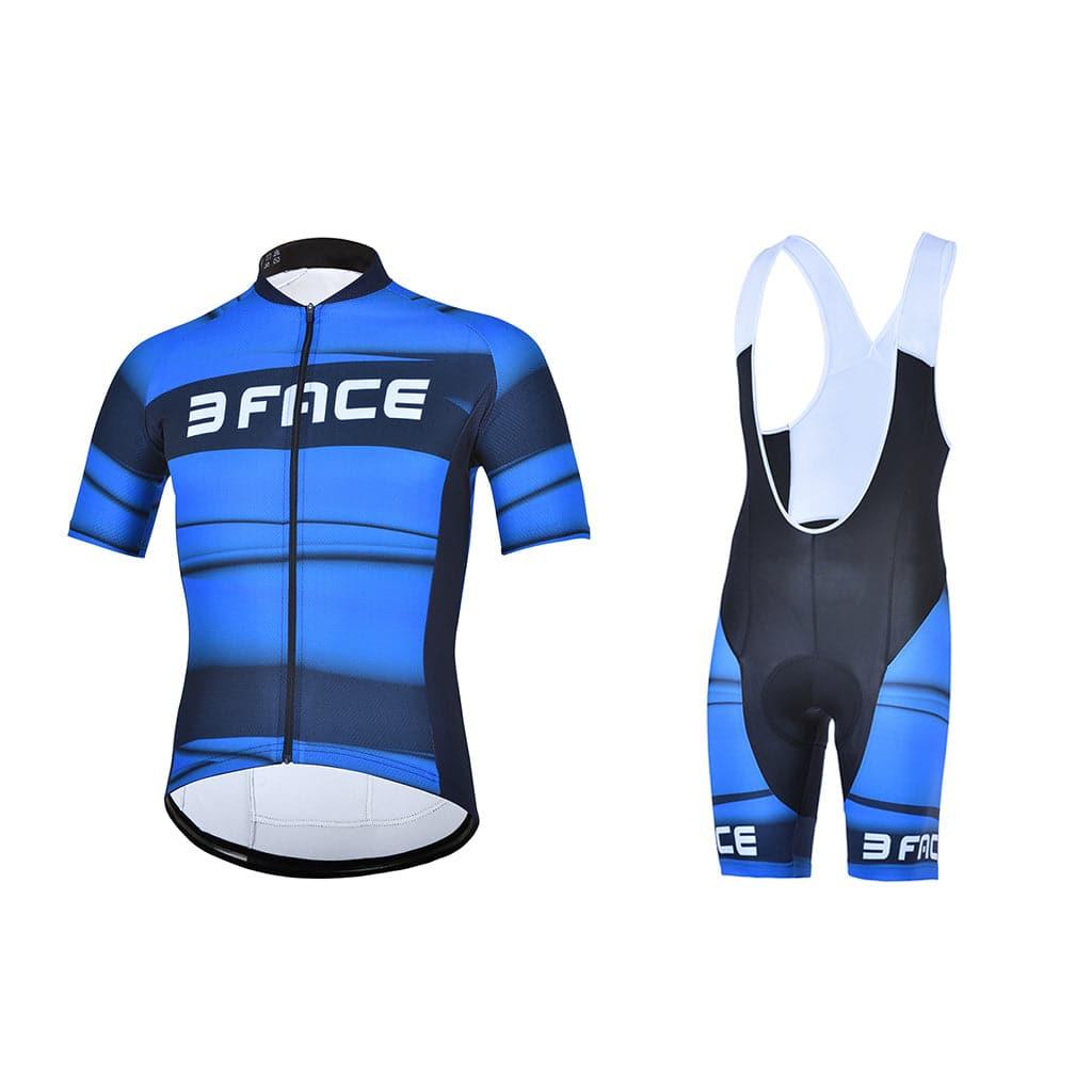Completo Estivo Spicy Tute da ciclista Threeface S blue 