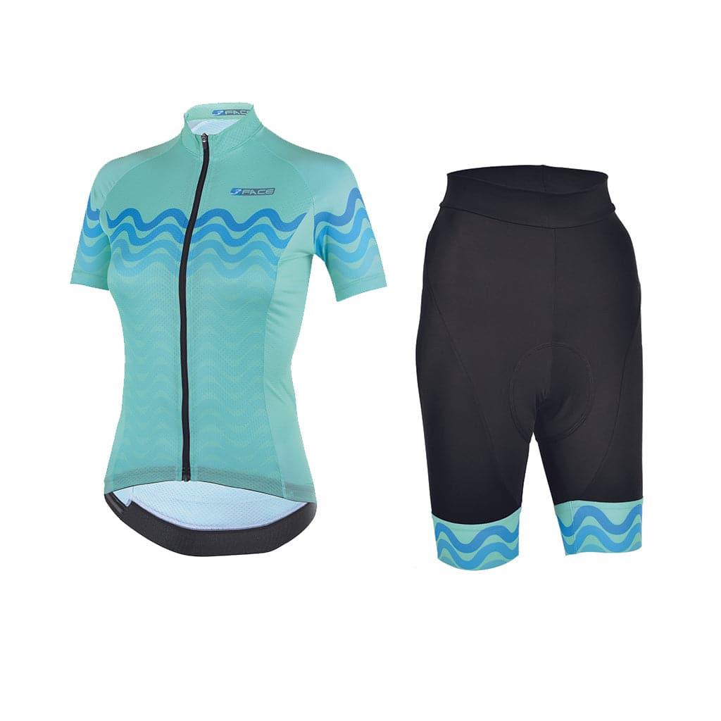 Completo Estivo Wave Donna Tute da ciclista Threeface XS | EU 34 lightgreen 