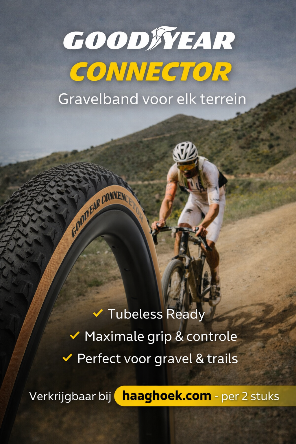 2 Stuks - Goodyear - Connector Inter Race TLR 700X40C Transparant