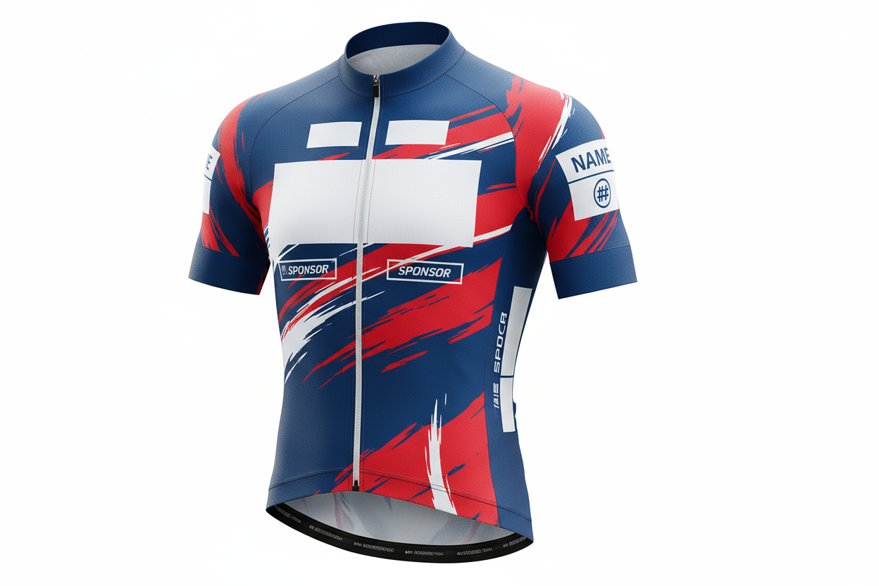 De afbeelding moet een voorbeeld zijn voor het aanbieden van custom koerstrui