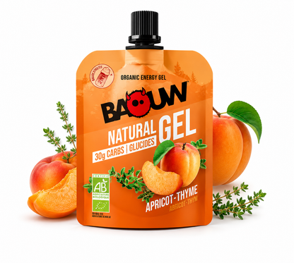 Baouw Energy Gel Apricot Thyme – Natuurlijke energie met een verrassend frisse twist