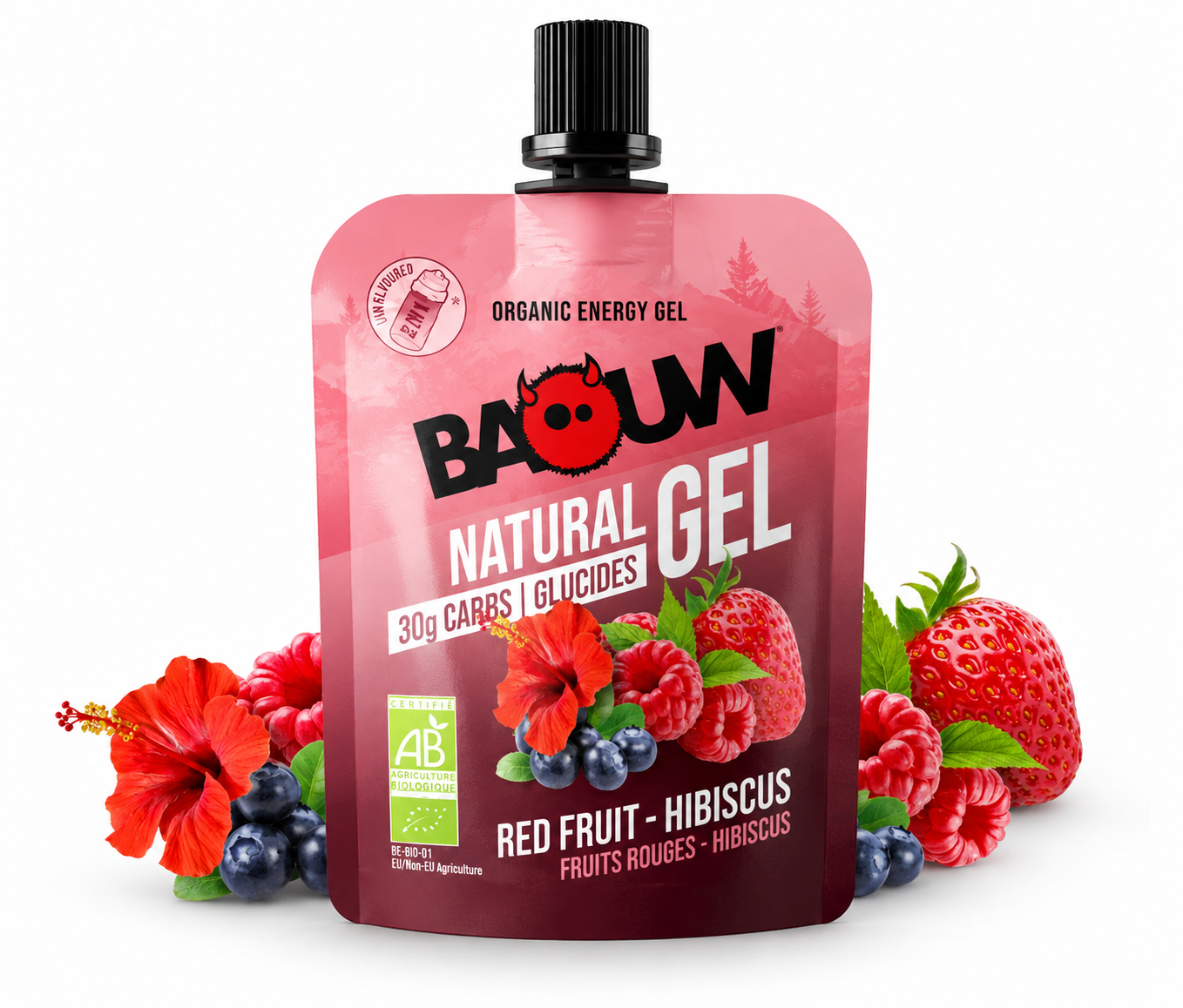 Baouw Energy Gel Red Fruit & Hibiscus – Natural Fuel For Cyclists
