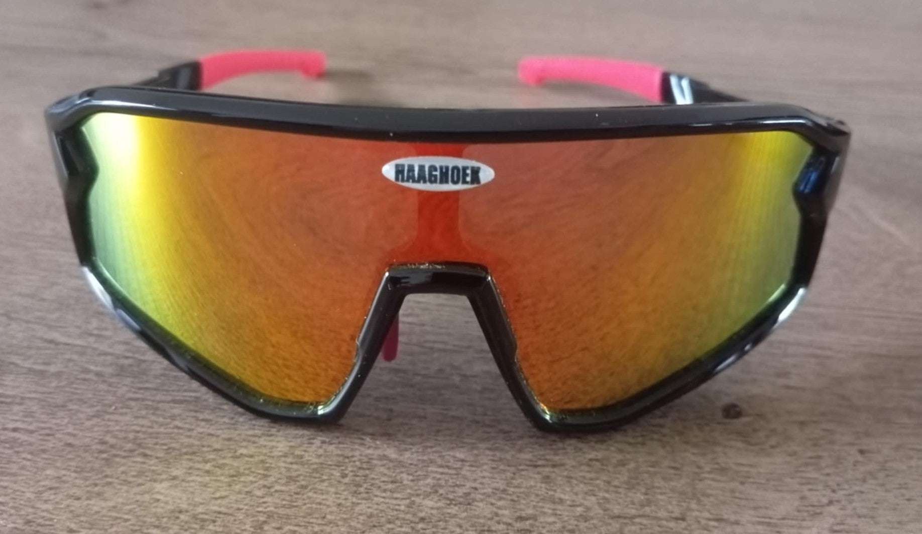 Fietsbril Haaghoek Future Kids rood-zwart