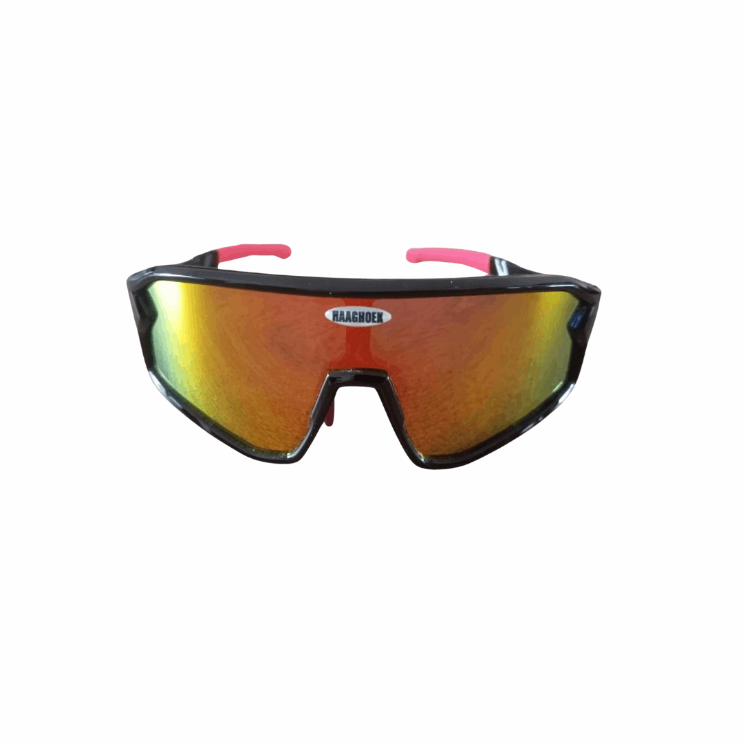 Fietsbril Haaghoek Future Kids rood-zwart