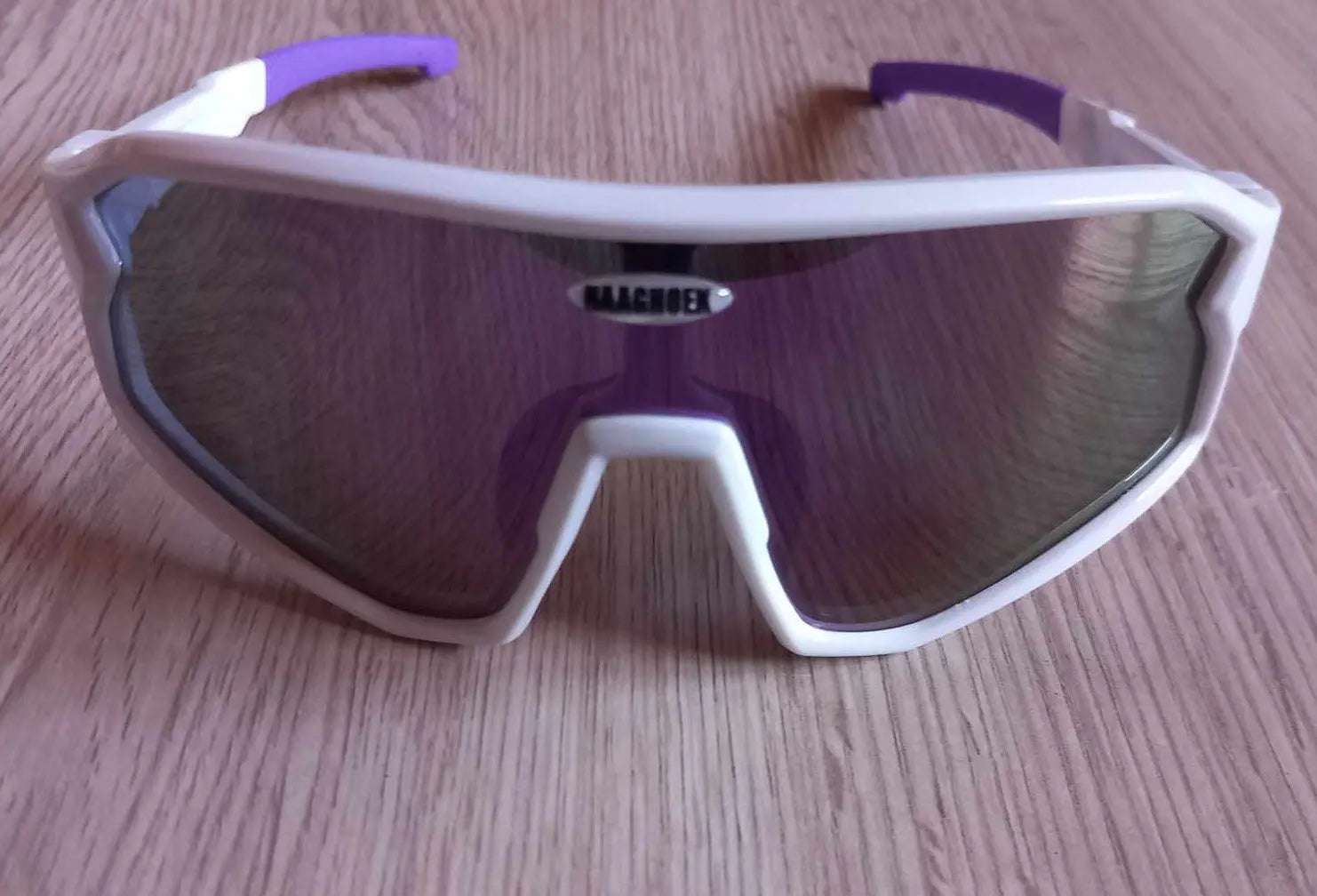 Fietsbril Haaghoek Future Kids paars-wit - Haaghoek