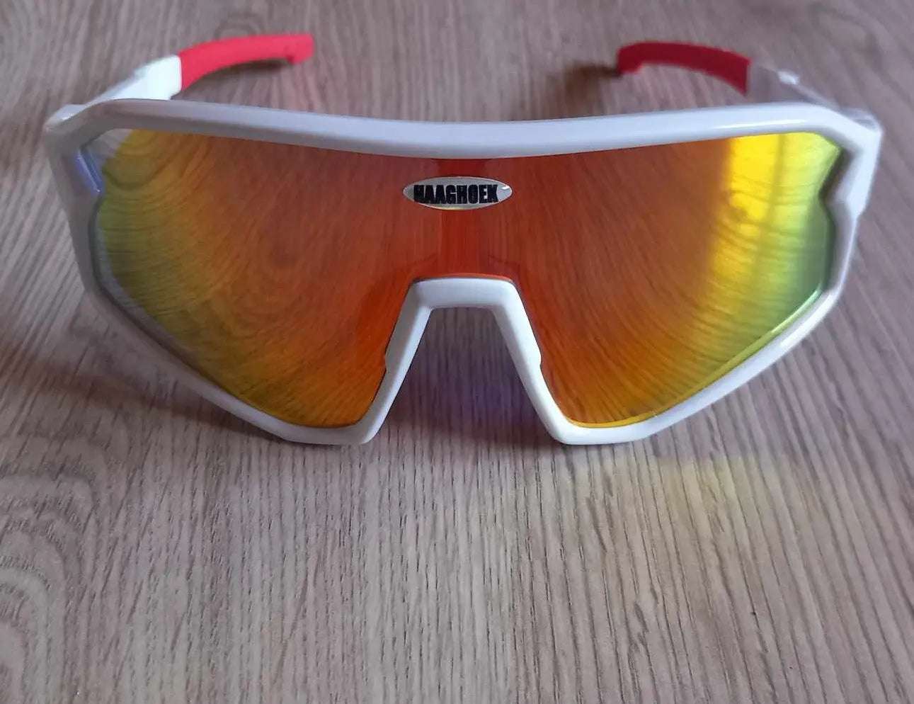 Fietsbril Haaghoek Future Kids rood-wit - Haaghoek