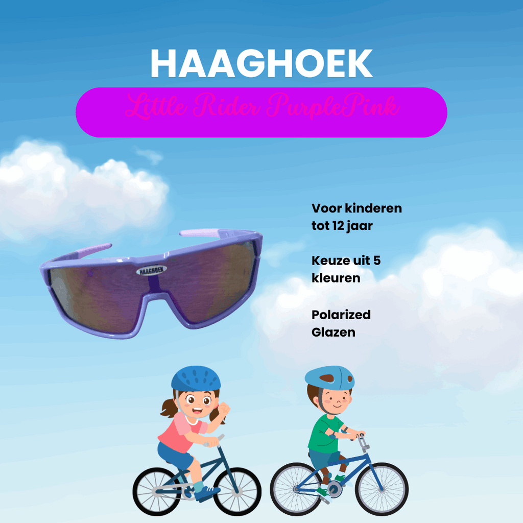 Fietsbril Haaghoek Little Rider PurplePink