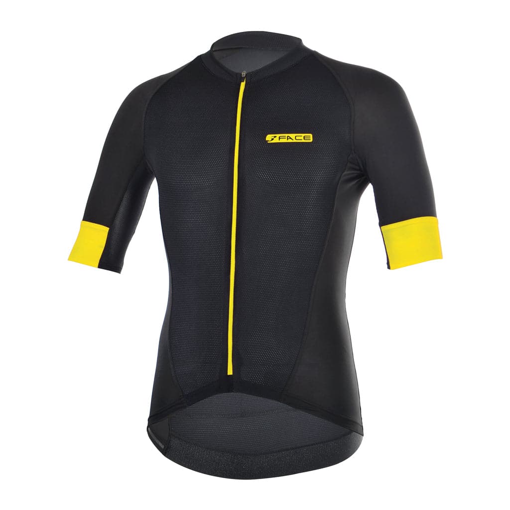Maglia manica corta Speedy Magliette da ciclista Threeface S yellow 