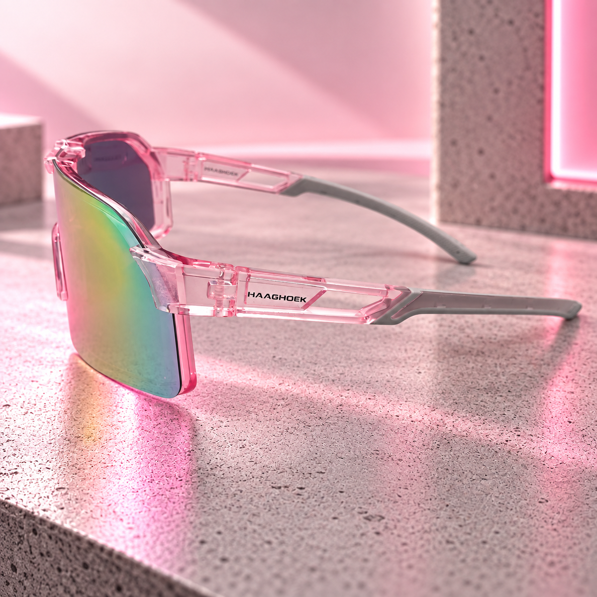 Haaghoek Vortex Pink – Gepolariseerde Fietsbril