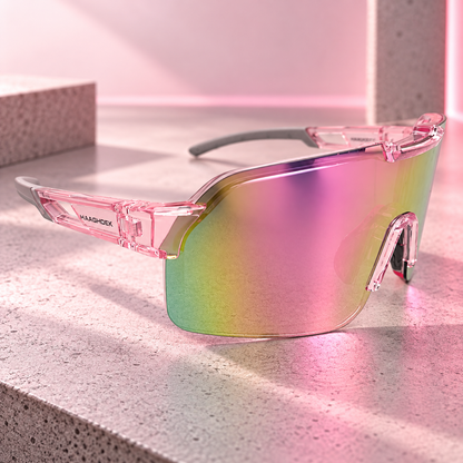 Haaghoek Vortex Pink – Gepolariseerde Fietsbril
