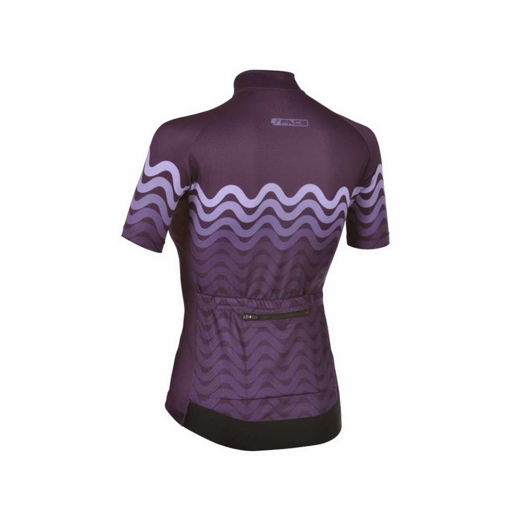 Wave koerstrui dames Donkerrood - Threeface Cycling Wear