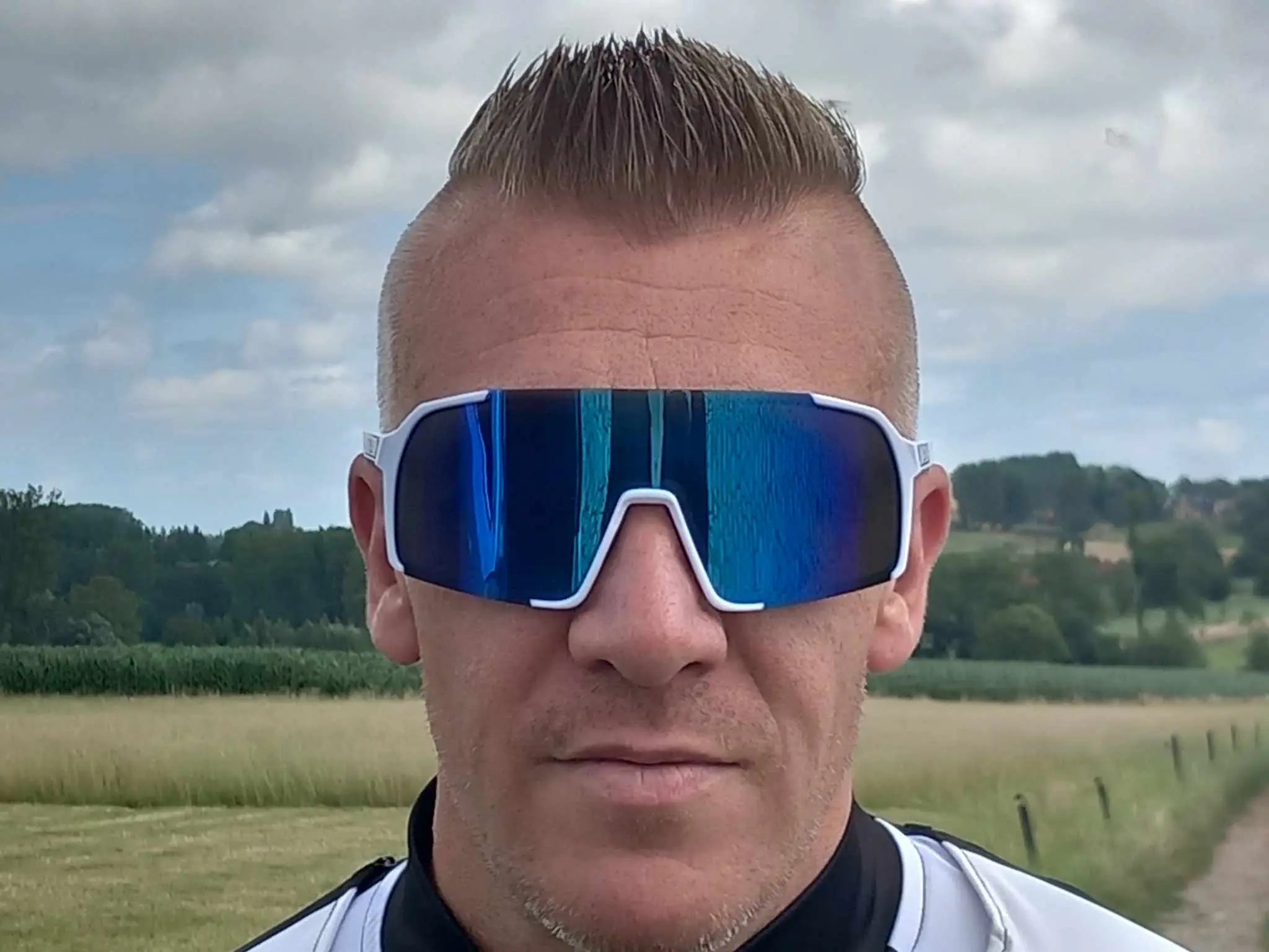 Fietsbril Haaghoek Frown White - Haaghoek